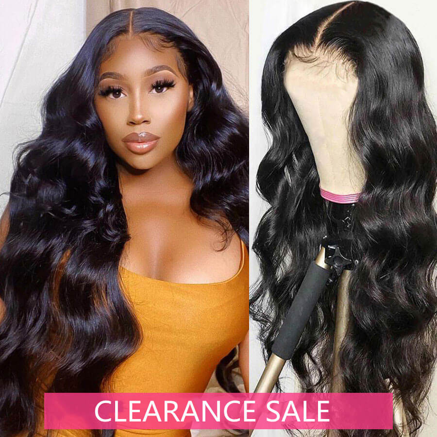 Flash Sale 30inch 150% Density Body Wave 13x4 Lace Front Wigs with Baby Hair