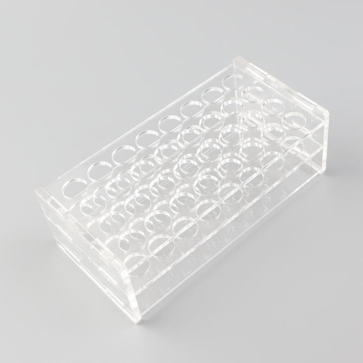 32 Sockets Clear Crystal Handle Eyelash Brushes Rack