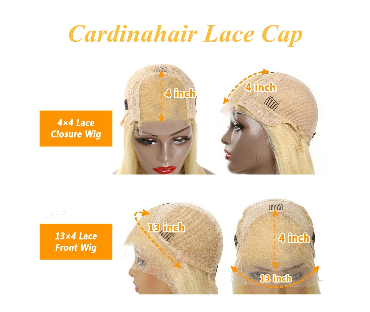 613 Blonde Long Loose Wave Human Hair 13x4 Wavy Lace Front Wigs with Baby Hair