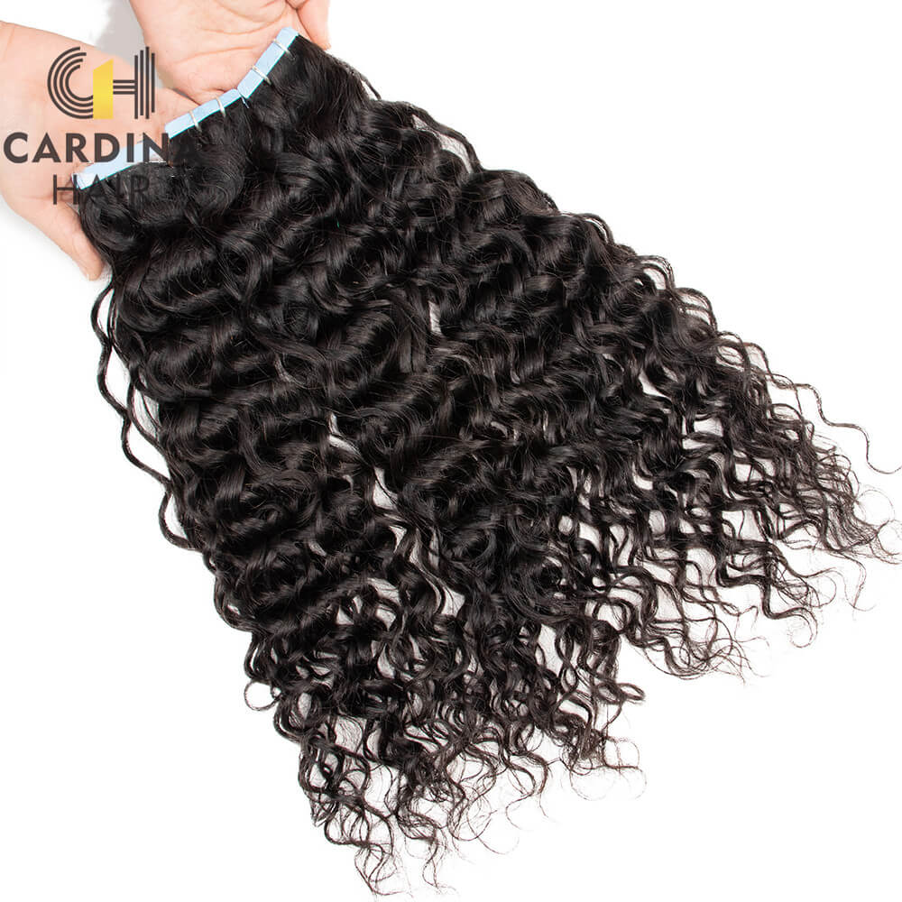 Wigssss Natural Wave Tape In Human Hair Extensions Skin Weft Hair Extensions