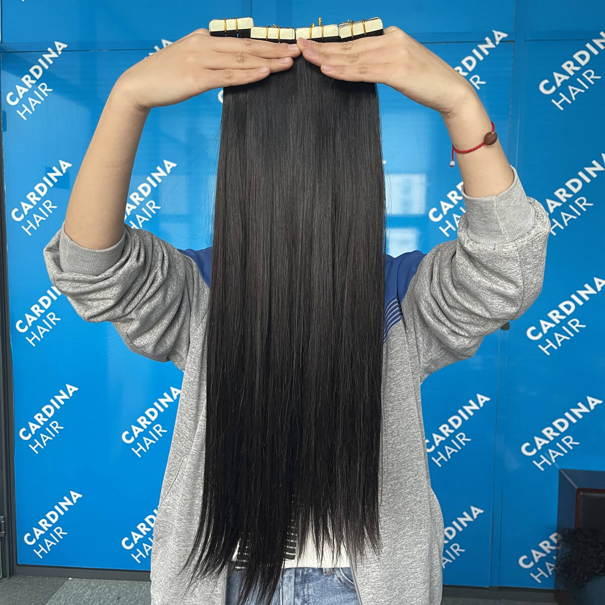 Wigssss Straight Tape In Human Hair Extensions Skin Weft Hair Extensions