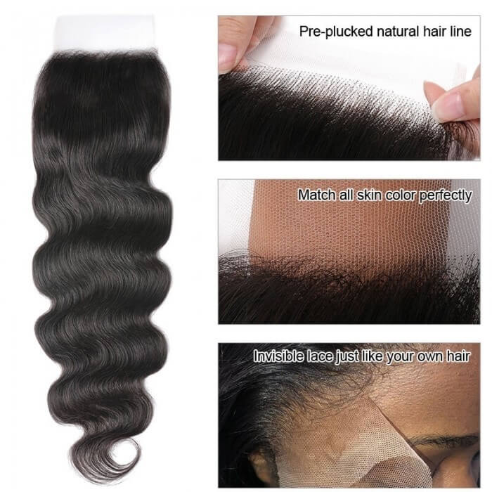 Skin Melt Swiss HD Lace Multiple Texture Small Knots 5x5 Closure