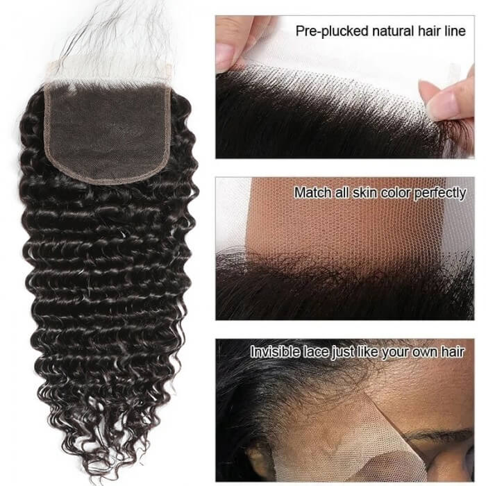 Skin Melt Swiss HD Lace Multiple Texture Small Knots 5x5 Closure