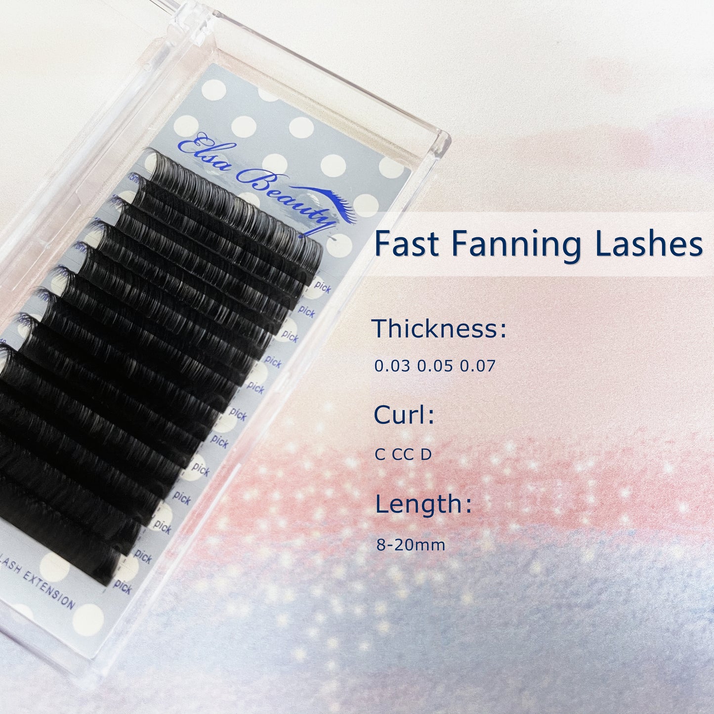 Easy Fanning Lashes (12 Rows) Single Length