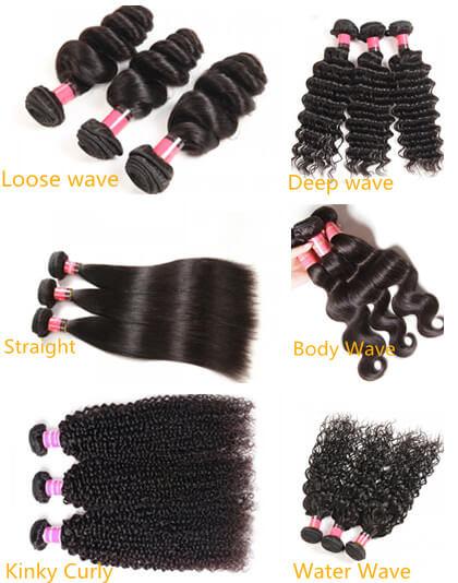 Swiss HD Lace 5x5 Closure with 3pcs 12A Bundles Multiple Texture