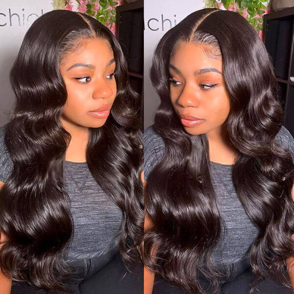 Skin Melt HD Lace Body Wave 13*4 Lace front Wigs 100% Virgin Human Hair