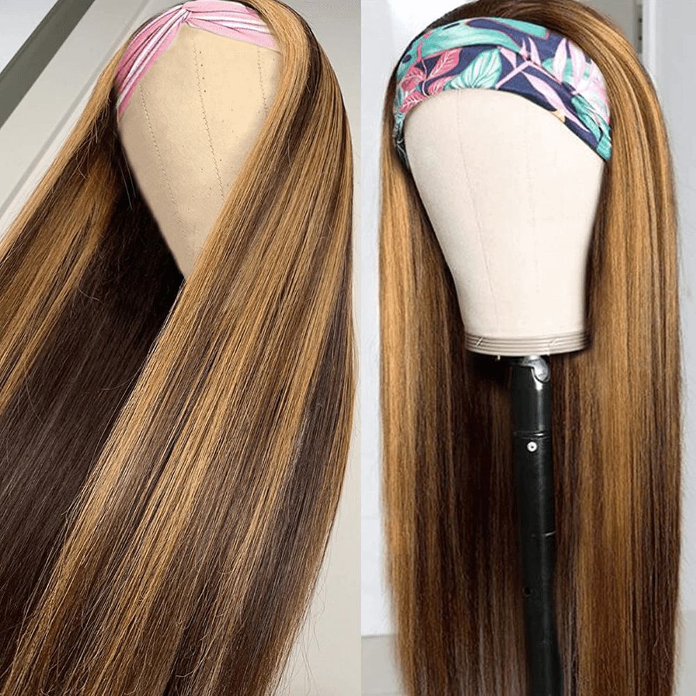 Affordable Glueless Straight Highlight Headband Wigs Beginner Friendly Wigs