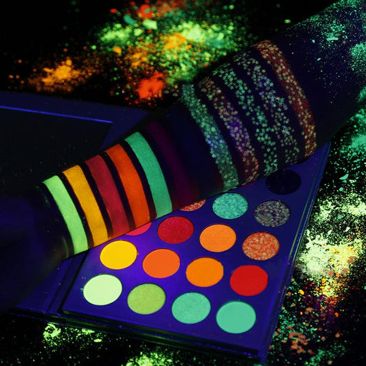 elsalash Palette 54 Bright Colors Bright Neon Glitter Matte Shimmer Eye Shadow